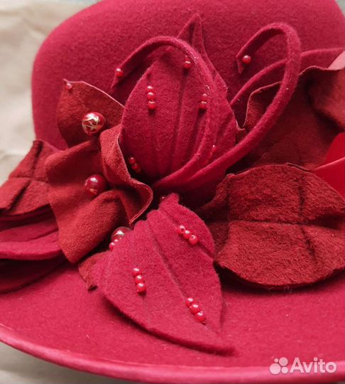 Шляпа фетровая женская