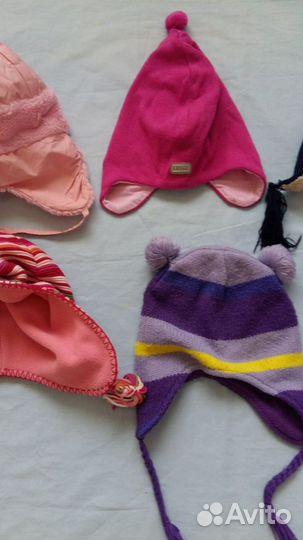 Шапочка для девочки демисезонная р.52-54-56