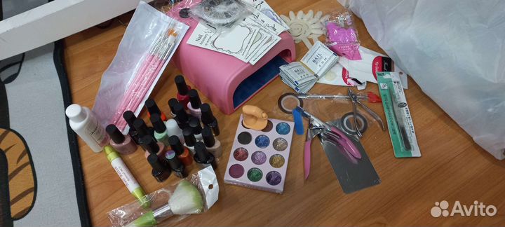 Уф лампа для ногтей(набор)