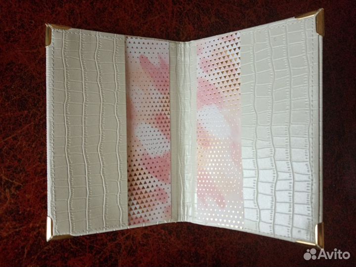 Парные обложки на паспорт золото