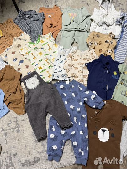 Вещи пакетом на мальчика 62 68 74