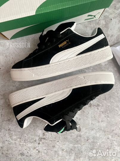 Кеды Puma Suede XL Black черные замшевые