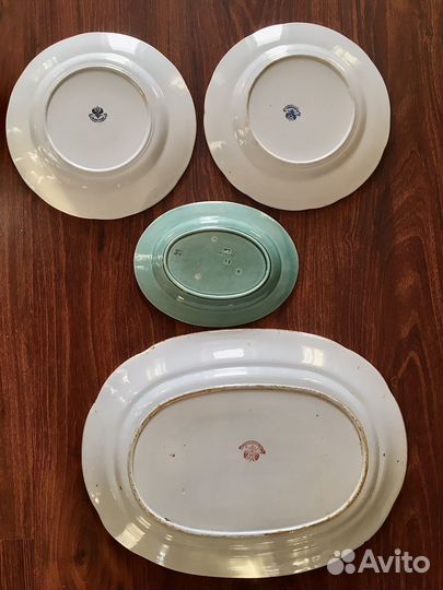 Тарелки блюдо лоток М.С. Кузнецов 1890-е