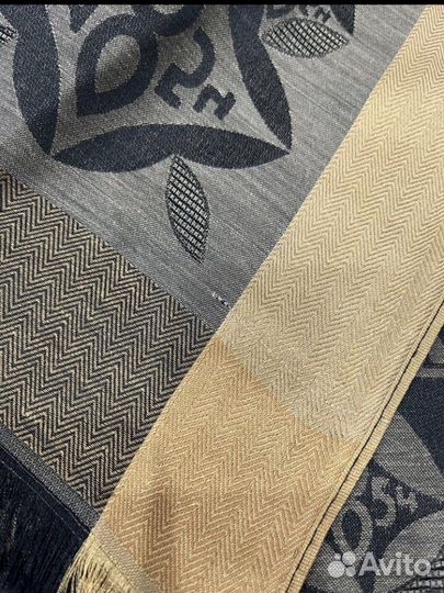 Палантин шарф кашемир Louis Vuitton графитовый