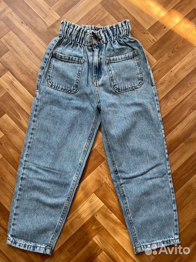 Джинсы для девочки zara 134р 2шт