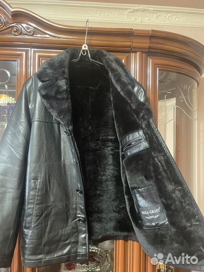 Мужская зимняя дублёнка