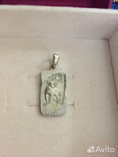 Кулон-подвеска серебряный бык /Телец