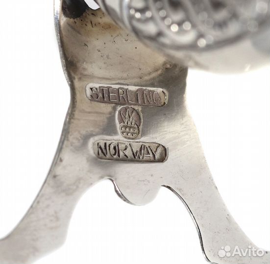 Серебряные солонка и перечница. Норвегия