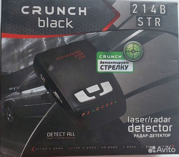 Продам радар-детектор Crunch black 214 B