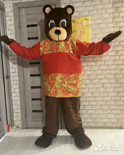 Костюм Ростовая кукла «Медведь» новый