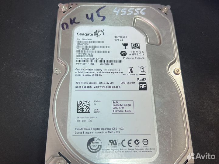 Жесткий диск Seagate 500gb, 3,5