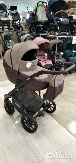 Коляска 2 В 1 riko basic pacco 07 mokka