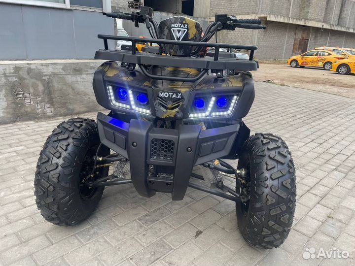 Квадроцикл Motax ATV Grizlik T200 желтый