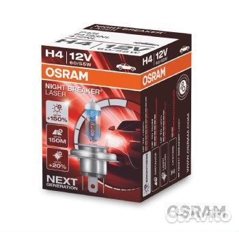 Osram 64193NL Лампа H4 12V 6055W night breaker LAS