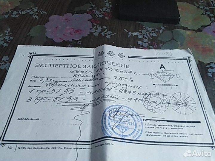 Кольцо женское