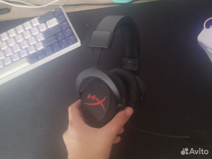 Игровые наушники с микрофоном hyperx