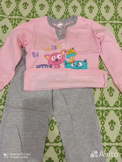 Пижама для девочки 104,132,140 см