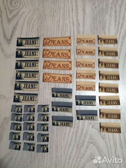 Набор жаккардовых этикеток для одежды и рукоделия