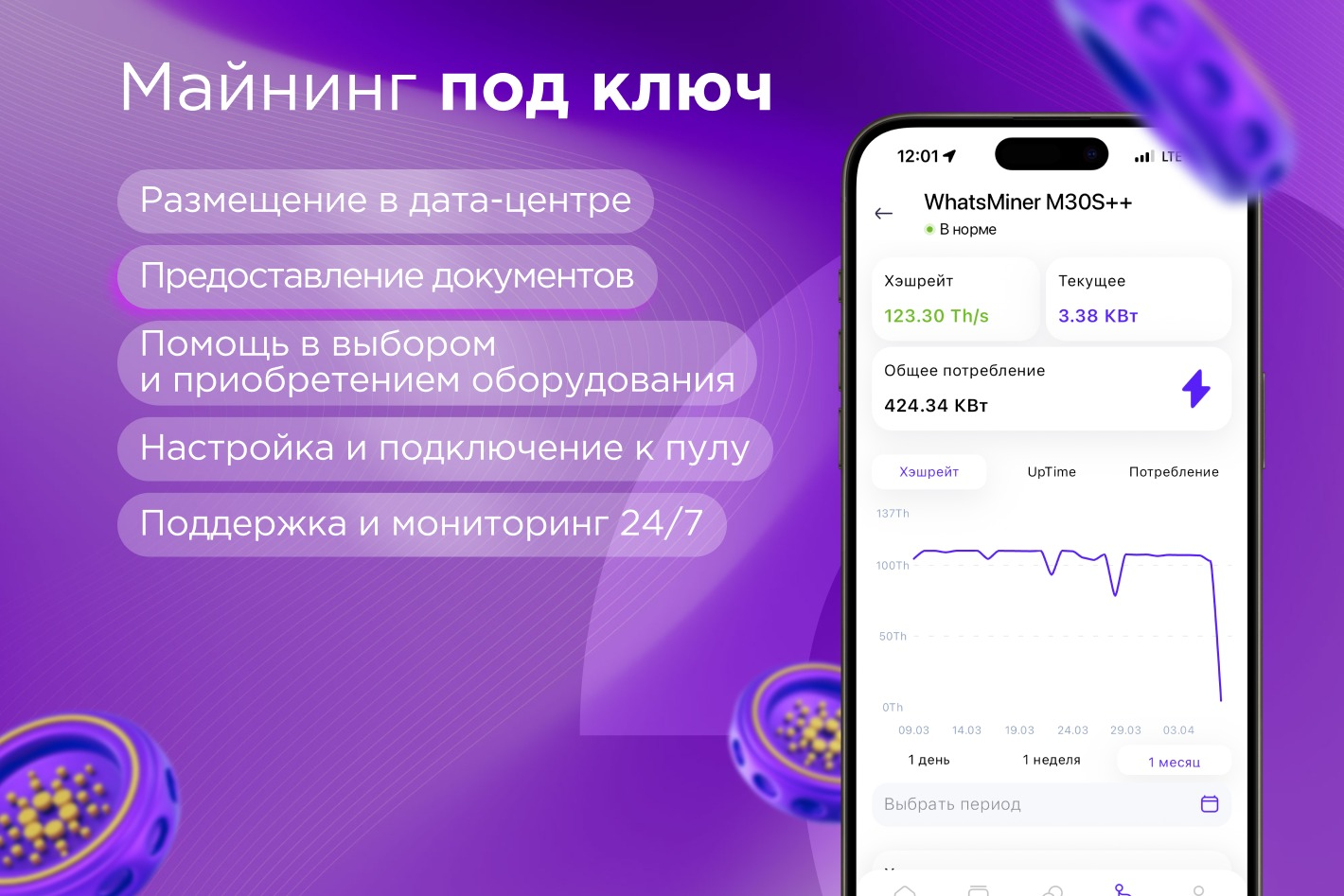 Promminer - майнинг под ключ. Профиль пользователя на Авито