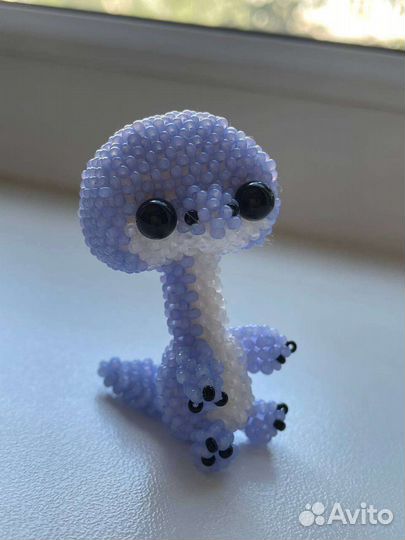 Амигуруми из бисера динозавр