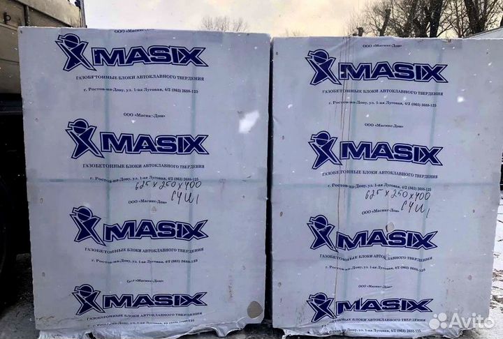 Газоблок Masix D400 175x250x625