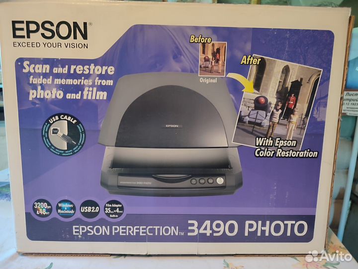 Сканер epson perfection 3490 photo