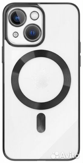 Чехол с бортом Magnetic для Apple iPhone 14, черн