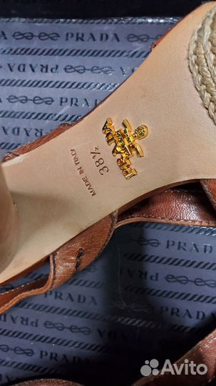 Босоножки prada 38.5р. Оригинал