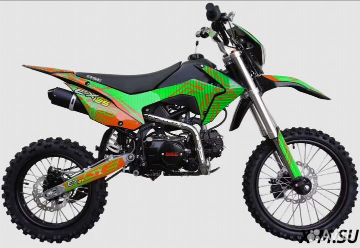 Питбайк BSE EX125 17/14 Green Orange Ant (020)