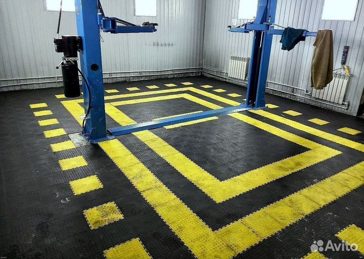 Модульный пол для гаража