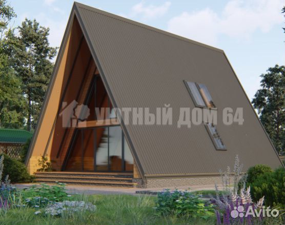 Каркасный дом A-frame