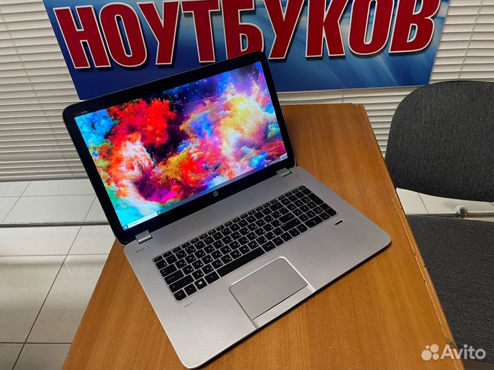 Большой мощный игровой ноутбук HP / IPS / i7