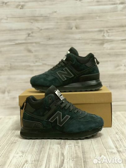 Кроссовки New Balance 574 Stone Island с мехом