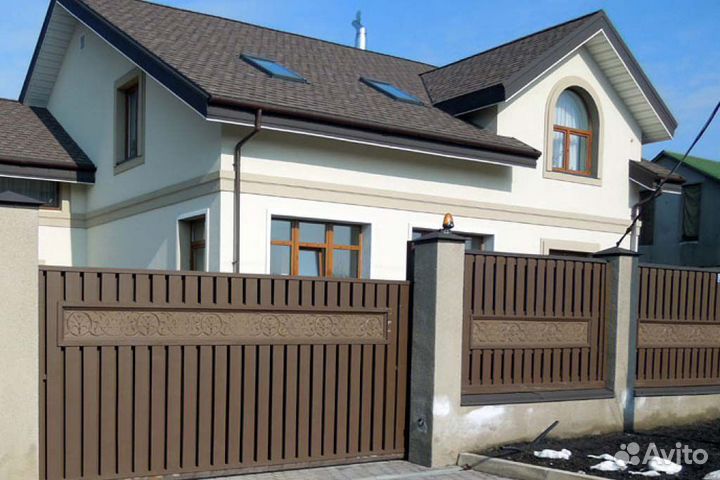 Откатные ворота alutech 3200x2500 мм