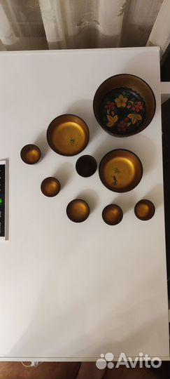 Набор посуды хохлома