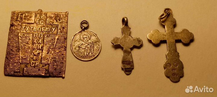 Серебряный крестики