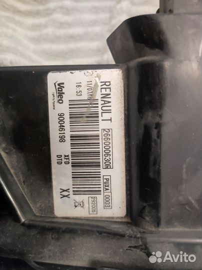 Правая светодиодная подсветка Renault talisman