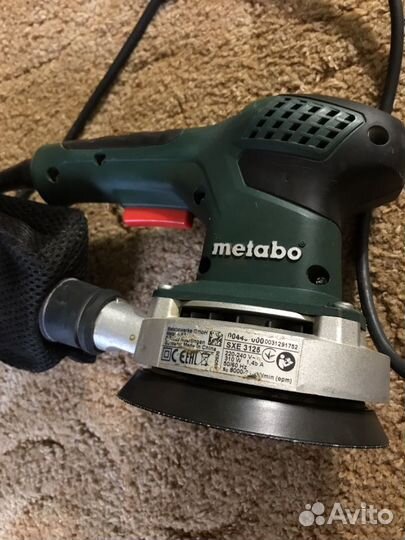 Эксцентриковая шлифмашина Metabo SXE 3125