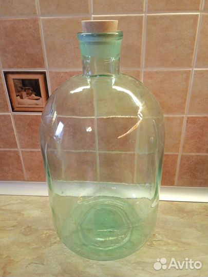 Бутыль 10 литров с крышкой+штоф