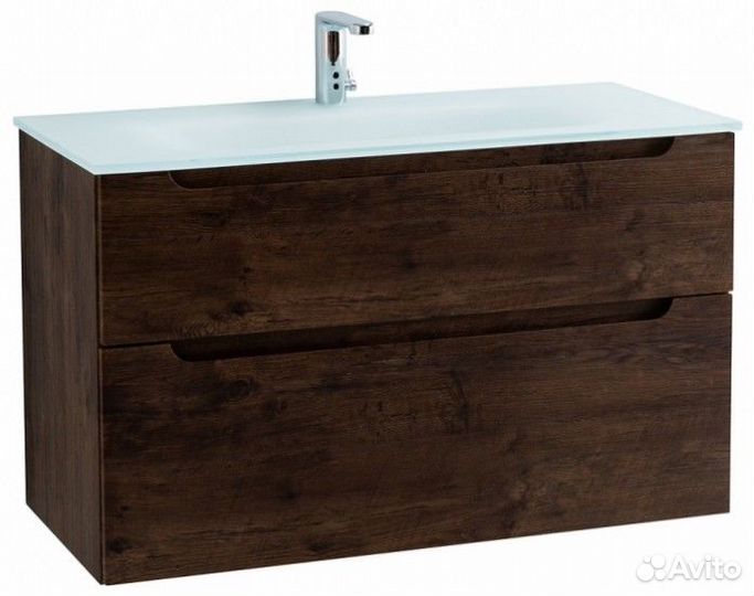 Тумба с раковиной BelBagno Etna H60-100-BB1010/465-LV-VTR-BO Rovere Moro