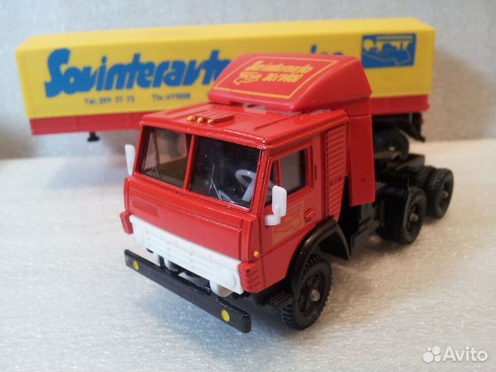 Камаз 5410 жёлтый тент