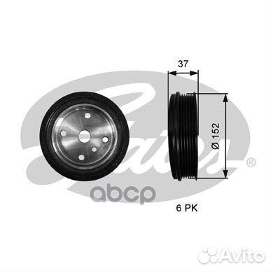 TVD1137 шкив коленвала Volvo S60/S80/XC70/XC90