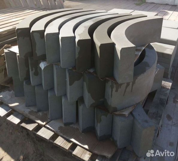 Бордюры Тротуарные 800х200х80,радиусные 930х200х80