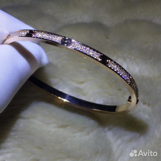 Браслет Cartier, золото, бриллианты 0,95 ct