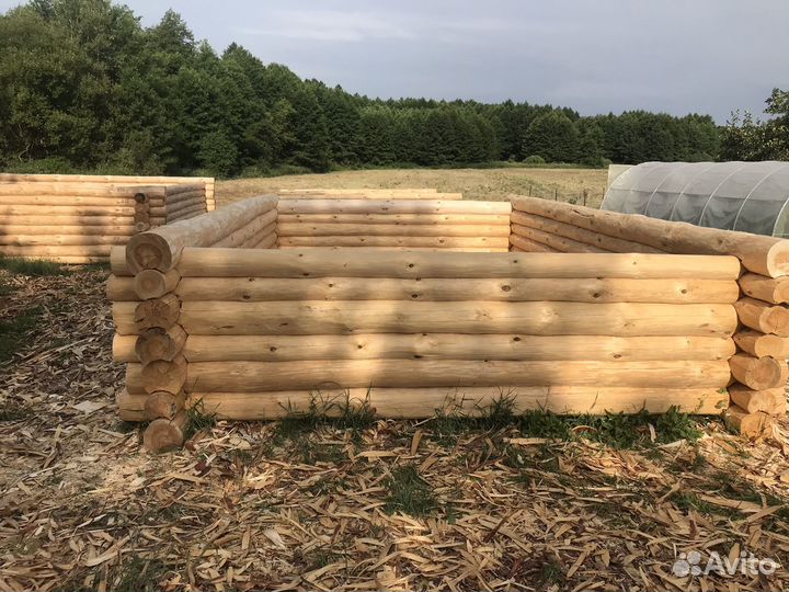 Сруб бани, дома