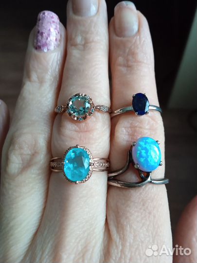 Кольца с опалами