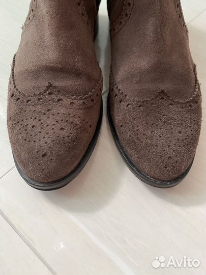 40, Massimo dutti, замша, челси, ботинки