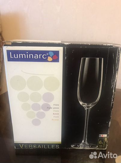 Luminarc Набор фужеров для шампанского Versailles