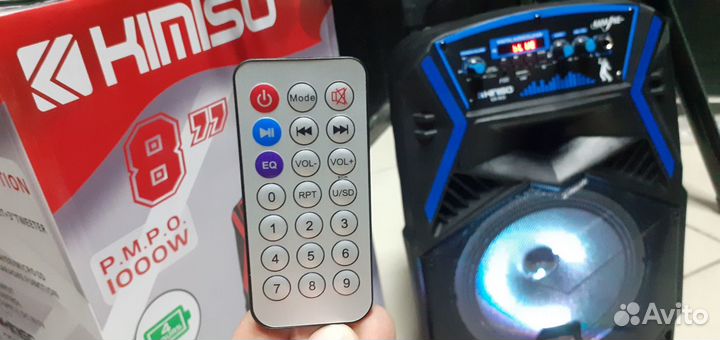 Активная портативная система Kimiso + караоке 50см