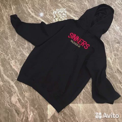 Balenciaga sinners best sale hoodie fake